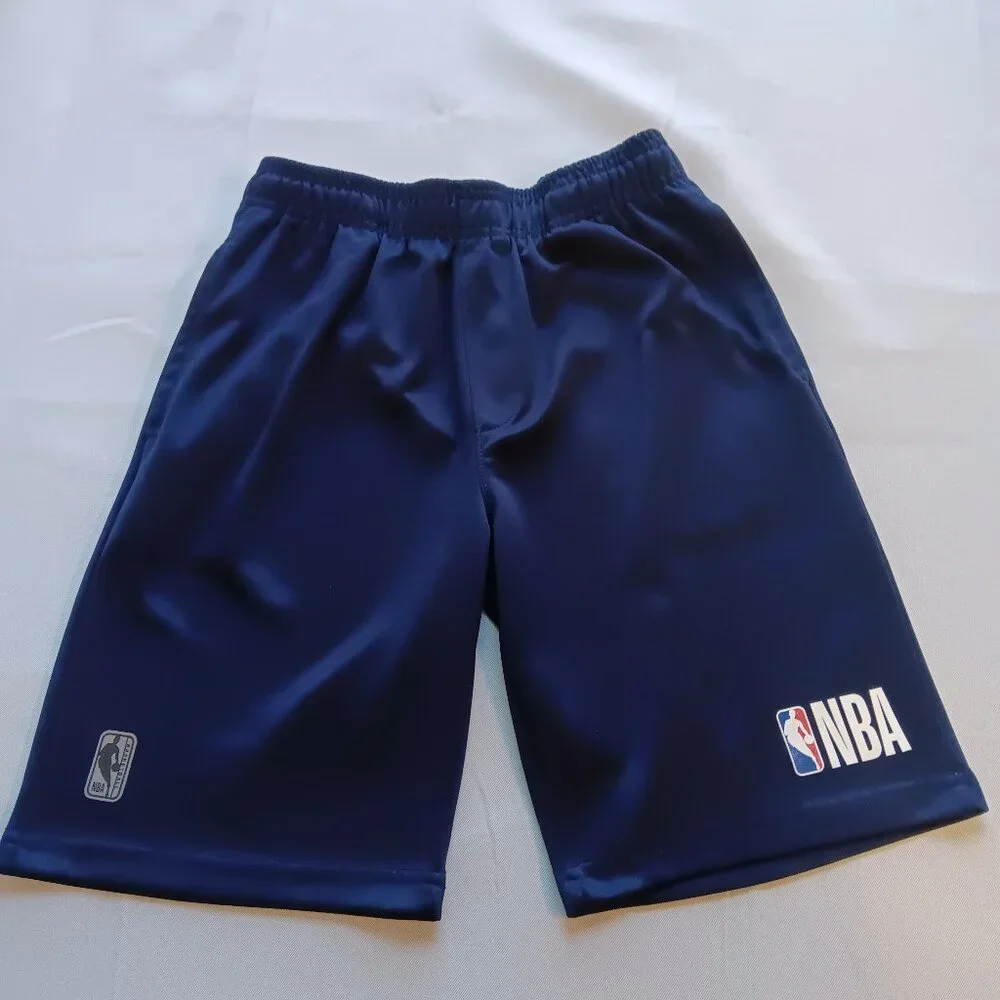 Icer Brands Navy NBA Athletic Short Youth Size 14/16 Elastic Waist Polyester D8